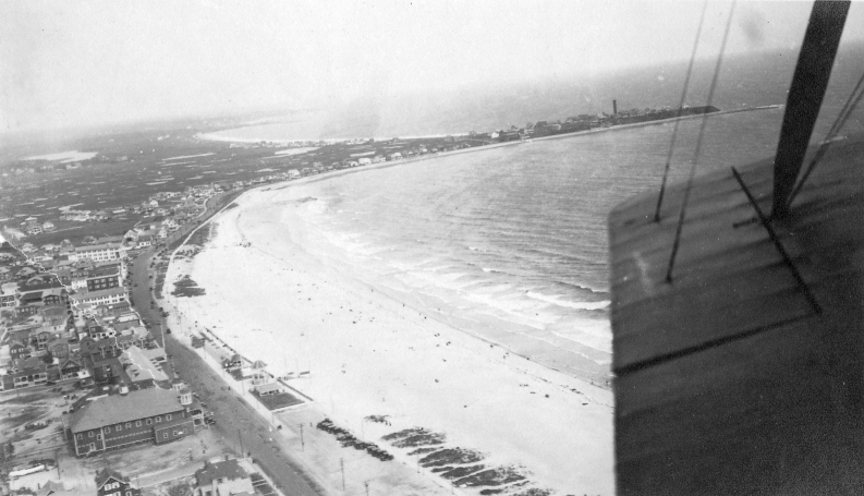Aerial view of Hampton Beach in 1930