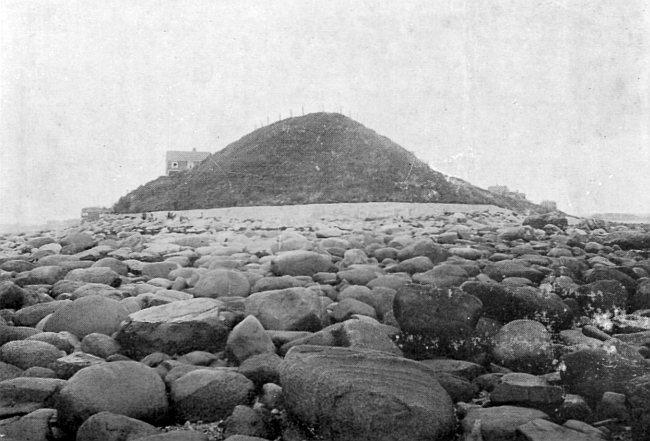 After the Breakwater was built and the slopes sodded