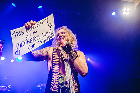 Lead singer Michael Starr recognized their dedication on stage