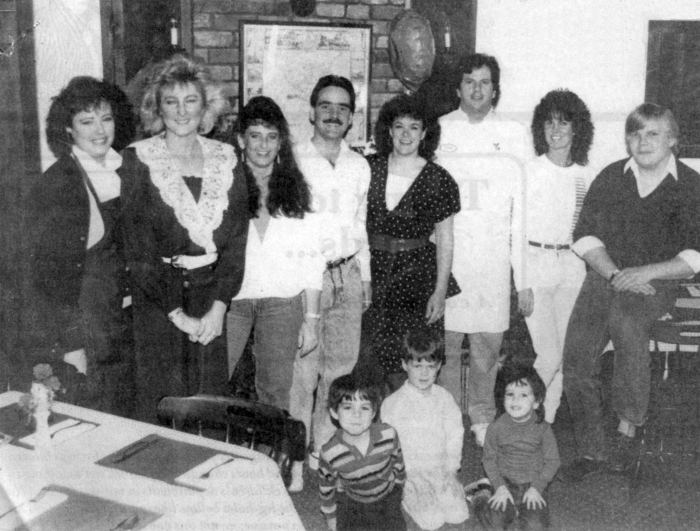 The staff and owners of Goody Cole's Tavern 1989