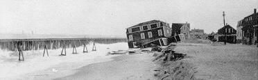 Storm damage in the Pines section of Hampton Beach, March 1931
