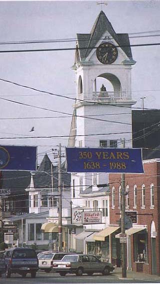View of the Hampton town center in 1988