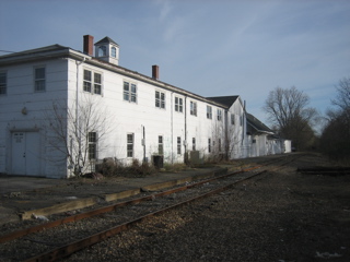 Rear of the Woodbury Building in Depot Square, April 19th