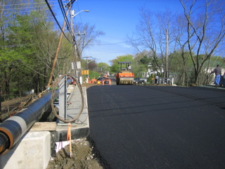 Paving the road surface, May 4th